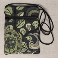 Black Green Floral Maggie Bag