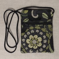 Black Green Floral Jayme Bag