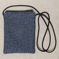 Blue Black Small Floral Jayme Bag