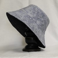 Bucket Hat - Navy & White