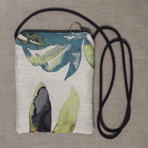 Teal Leaves Jayme Bag