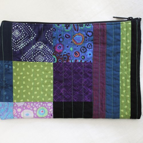 Quilted Large Pouch - Northern Lights