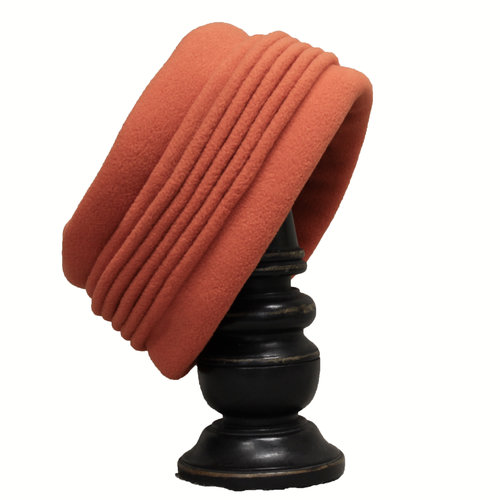 Dusty Orange Amy Hat— tucked