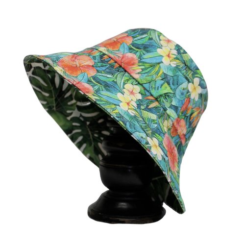 Bucket Hat - Tropical & Monstera leaves