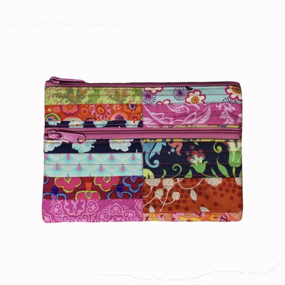 Quilted Pouch in Orchid