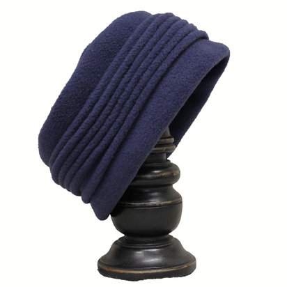 Navy Amy Hat— tucked