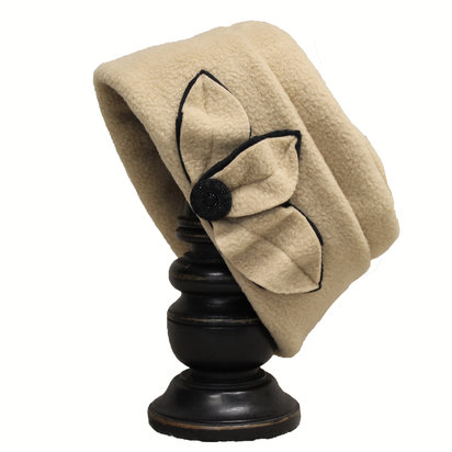 Camel with Black Underleaf Edith hat