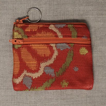 Tomato Red 2-Zip Coin purse